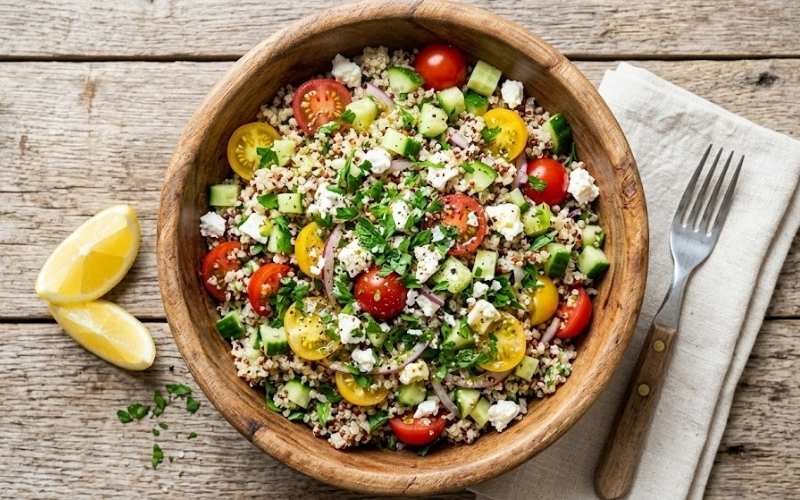 Best Quinoa Recipes Easy, Healthy & Delicious Ideas quinoa salad with lemon dressing