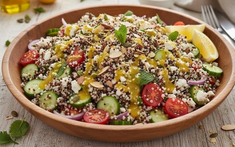 Best Quinoa Recipes Easy, Healthy & Delicious Ideas quinoa salad with lemon dressing
