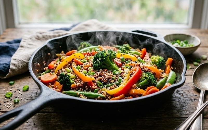 Best Quinoa Recipes Easy, Healthy & Delicious Ideas quinoa and veggie stir fry