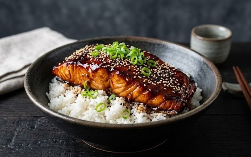 teriyaki glazed salmon