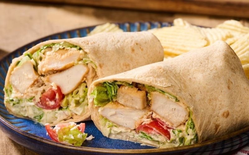 chicken caesar wraps
