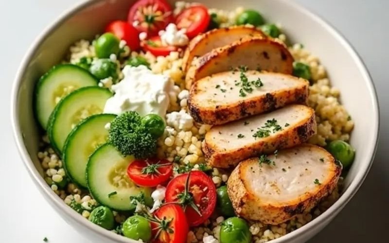 lemon oregano power bowls